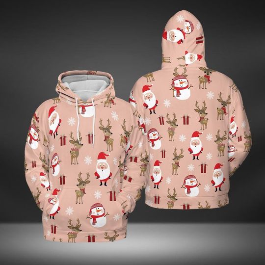 Discover Christmas Hoodie, Santa Zip Hoodie, All-over Print Hoodie