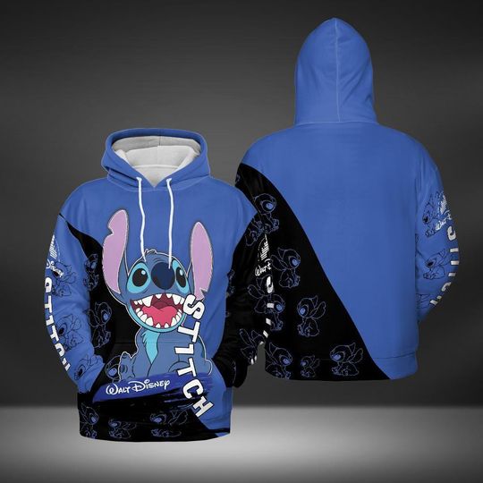 Stitch All-over Print Hoodie