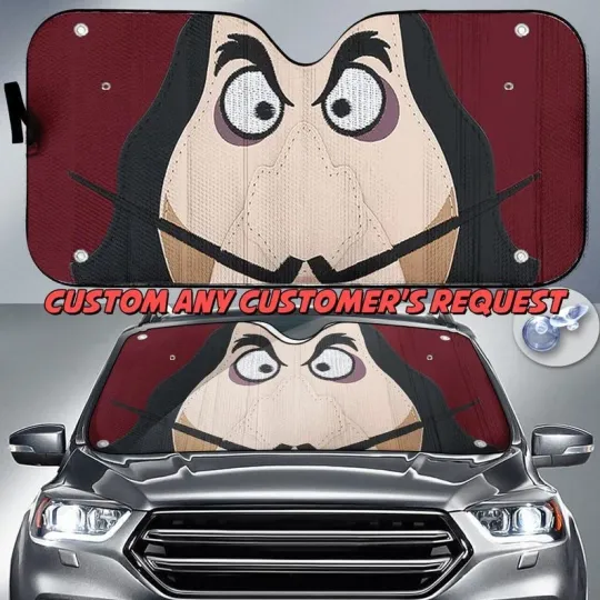 Discover Captain Hook Peter Pan Villian Happy Halloween Car Windshield Sun Shade