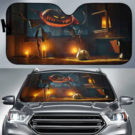 Discover Car Sunshade, Halloween Car Sun Shape, Scary Halloween Sun Shade Gift 2025