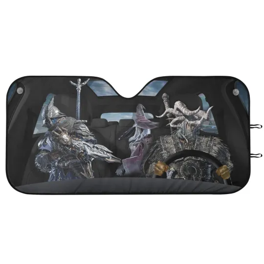 Elden Ring Nightreign Car Sun Shade, Game Auto Sunshade