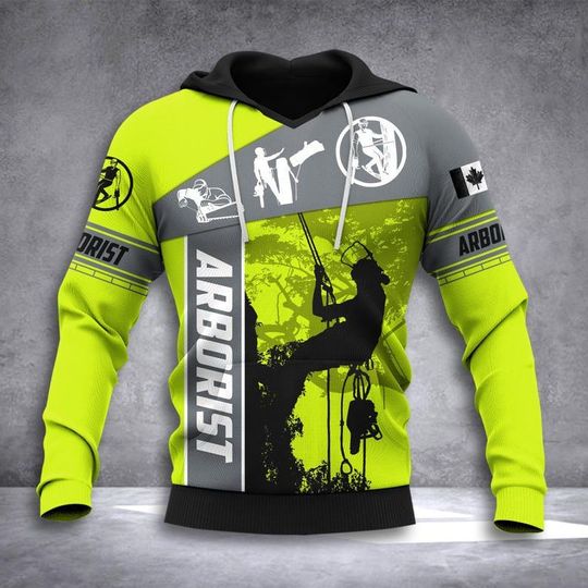 Arborist 3D Printed Hoodies Men/women Hipster Green, Arborist Gift for Men and Women, Arborist Lovers Hoodie