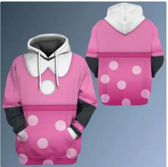 Discover Minnie Costume 3D HOODIE HALLOWEEN GIFT US SIZE CHRISTMAS GIFT BEST PRICE