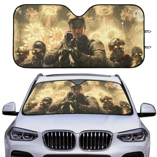 Death Stranding 2 Neil Car Sun Shade, Movie Auto Sunshade