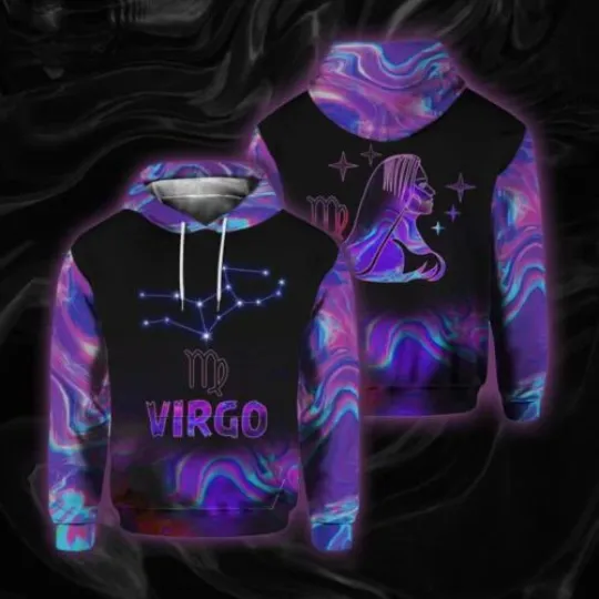 Amazing Virgo Horoscope All Over Print 3D HOODIE Christmas Gift Halloween Gift