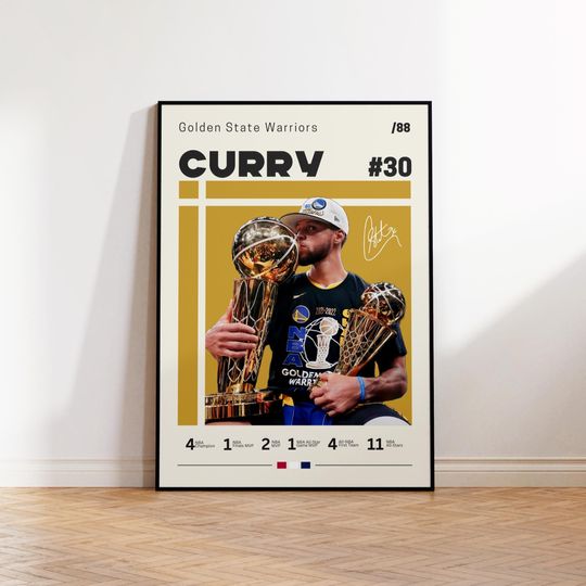 Stephen Curry Poster, Golden State Warriors Poster, Gift For Stephen Curry Fan, NBA Poster, Sports Poster, NBA Fans, Basketball Gift