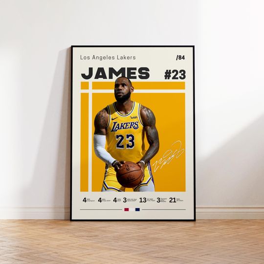 Discover Lebron James Poster, LA Lakers Poster, Gift For Lebron Fan, NBA Poster, Sports Poster, NBA Fans, Basketball Gift, Sports Bedroom Posters