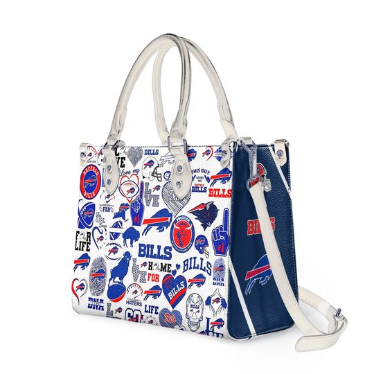 Buffalo Bills Lover Women Leather Hand Bag Fan-made Leather Bag Mom Gift