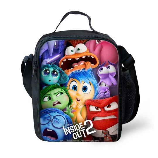 Inside Mochila Out Children Lunch Bags ,Catroon School Bags for Children,Kids Cooler Bags for Food,Picnic Bag with Pattern