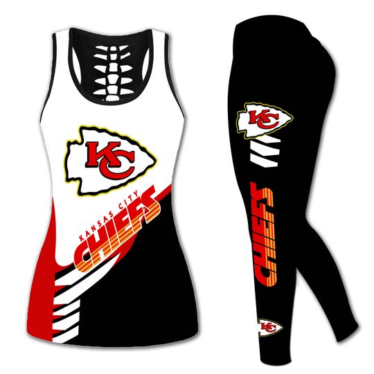 Kansas City Chiefs Hollow Tank Top Legging Sets
