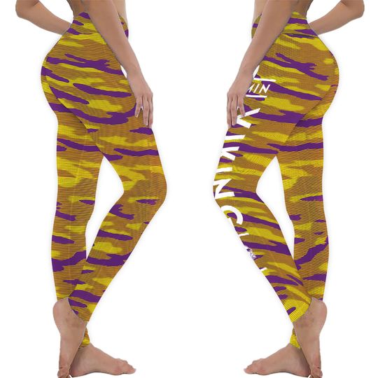 Minnesota Vikings Leggings, Football Yoga Pants Leggings
