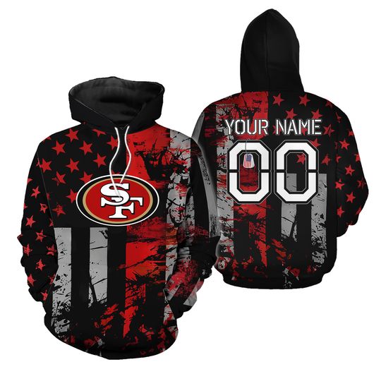 Custom SF Football Team 49erss 3D Hoodie