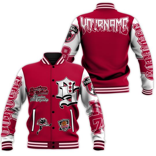 Custom Name American Football University Varsity Jacket, Streetwear Varsity Jacket, Est. 1870 Ohio-State Novelty Letterman Jackets