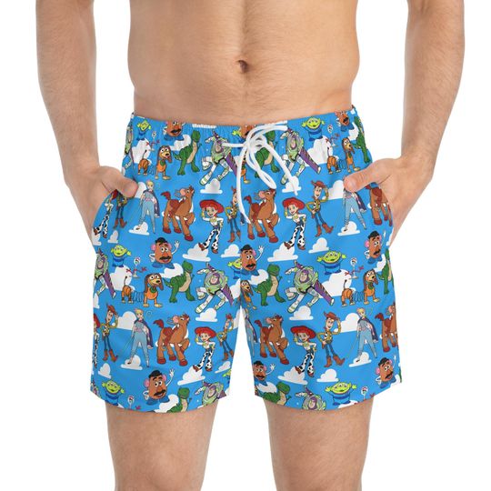 Discover Toy Story Shorts, Woody and Buzz Boys Disney Men's Beach Shorts