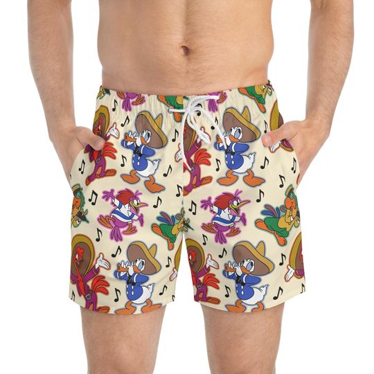 Three Caballeros Disney Men's Beach Shorts