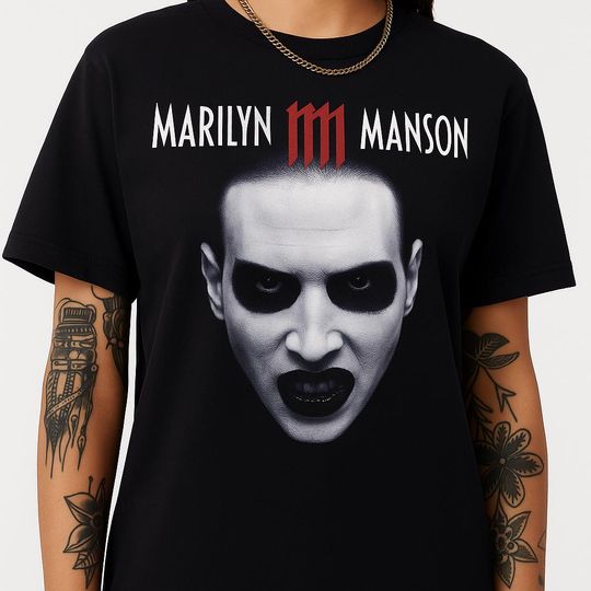 Marilyn Manson Shirt Gothic Rock Metal Tee
