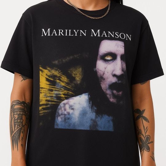 Marilyn Manson Shirt Vintage Gothic Rock Tee