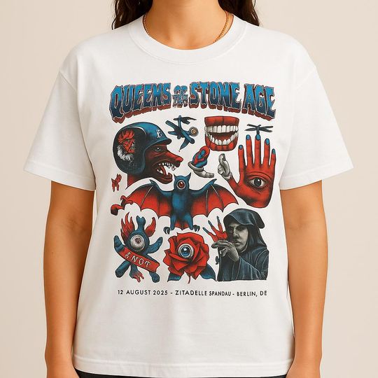 Discover Queens of the Stone Age Berlin 2025 Tour Shirt