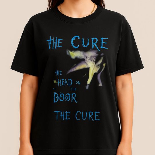 Discover The Cure Head on the Door Shirt  80s Band Tee  Post-Punk Music Graphic T-Shirt