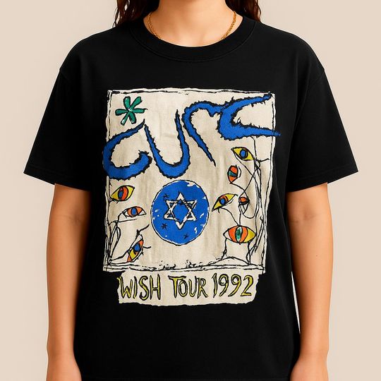 The Cure Wish Tour 1992 Shirt  Vintage Grunge Band Tee