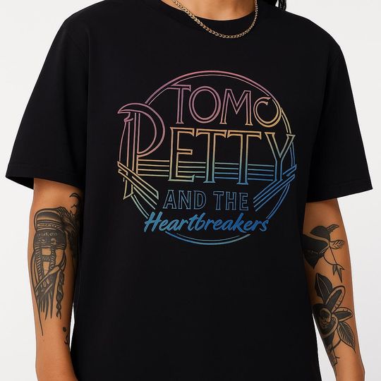 Tom Petty and The Heartbreakers Shirt Vintage Logo Band Tee