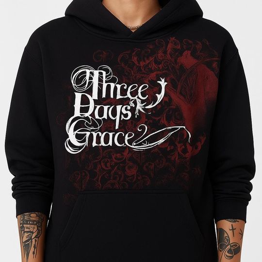Three Days Grace Hoodie – Cool Post-Grunge Sweatshirt for Music Enthusiasts