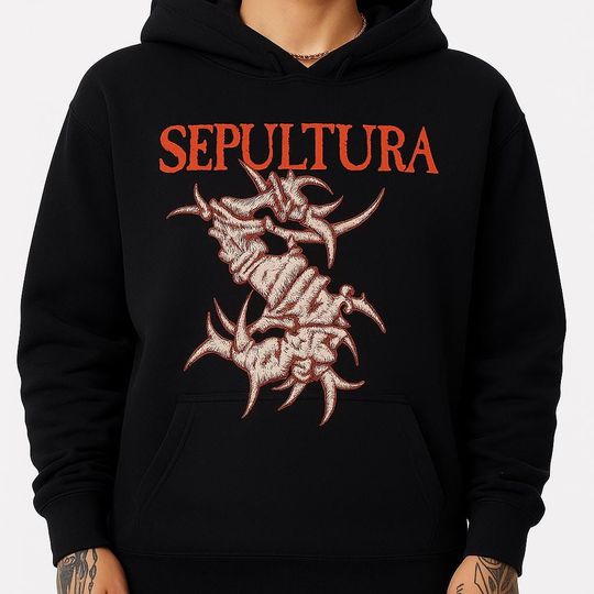 Sepultura Band Hoodie, Thrash Metal Sweatshirt
