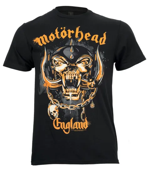 Motorhead T Shirt Official Mustard Pig Black