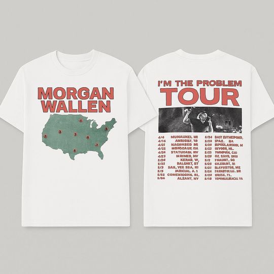 Discover Wallen Western Im The Problem Tour 2025 Shirt Country Music Merch Concert Dates Tee