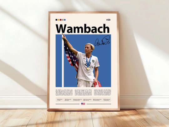 Discover Abby Wambach Poster, USWNT Poster, Aston Villa Poster, Sports Poster, Football Player Poster, Soccer Wall Art, Sports Bedroom Poster