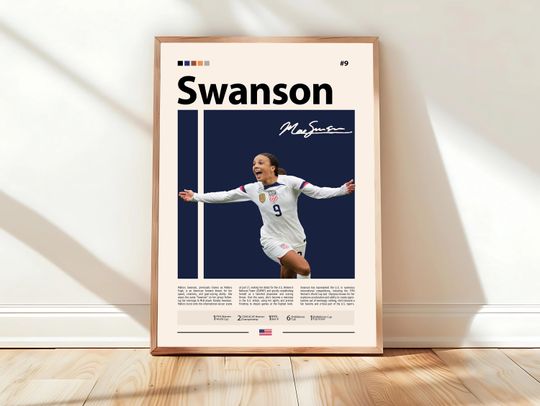 Discover Mallory Swanson Poster, Womens Soccer, Sports Poster, Football Player Poster, Soccer Wall Art, Sports Bedroom Posters
