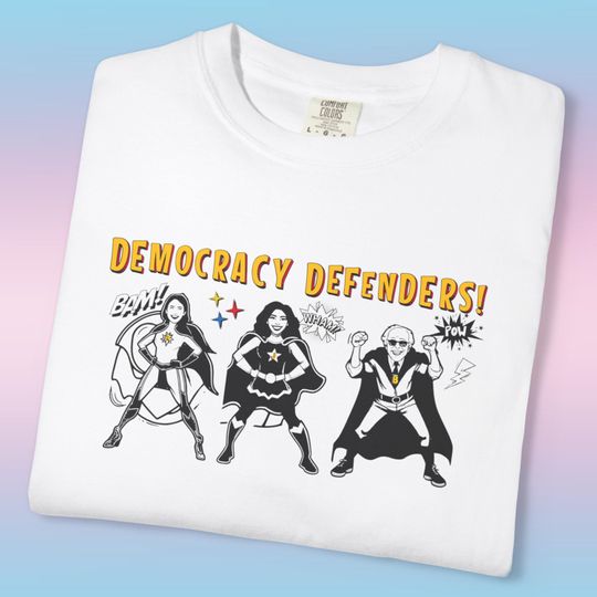 Discover Democracy Defenders Comfort Colors Shirt: Political Activism Tee