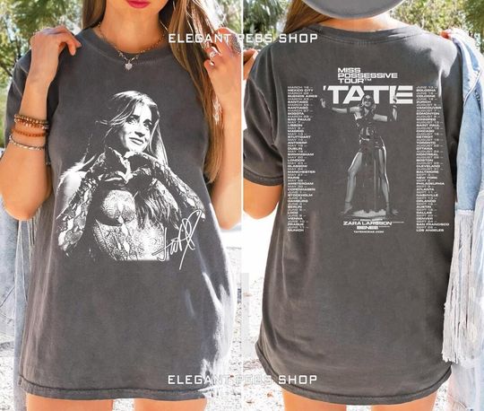 Discover Tate McRae Miss Possessive Tour 2025 Comfort Colors Shirt, Tate McRae Concert Shirt, Tate McRae Merch, Tate McRae Shirt, Tate Mcrae Fan Tee