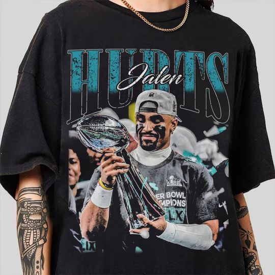 Discover Jalen Hurts Victory Shirt, Football Fan Gift, Unisex T-shirt