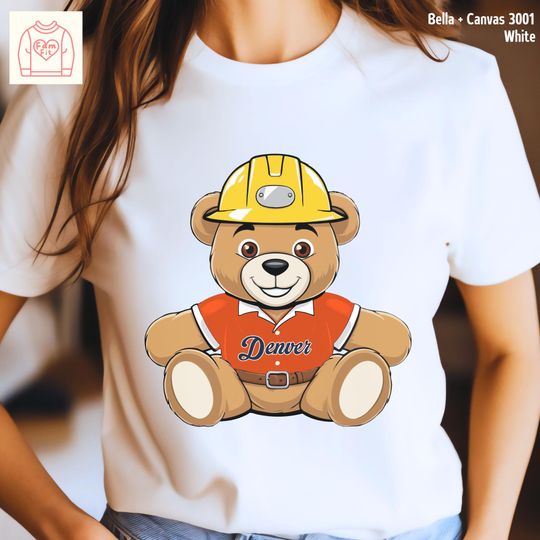 Discover Denver Football Bear Shirt, Bronco Gameday Family Tee