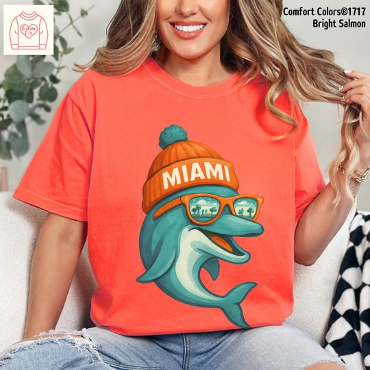 Miami Football Team Dolphin T-Shirt, Football Gameday Shirt