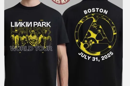 Discover Linkin Park From Zero World Tour Boston Massachusetts 2025 T-Shirt