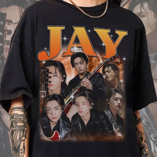 Retro Jay 90s Shirt, Enhypen Fan Tees, Jay Vintage Shirt, Walk The Line World Tour 2025, Kpop Merch Gift