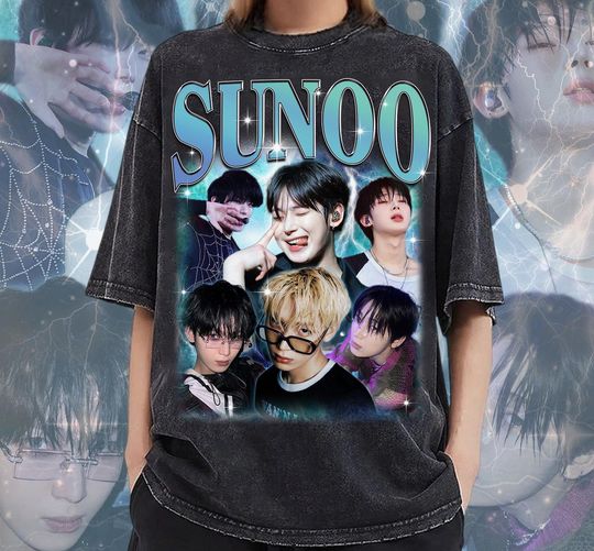 Retro Sunoo 90s Shirt, Enhypen Fan Tees, Sunoo Vintage Shirt, Walk The Line World Tour 2025, Kpop Merch Gift