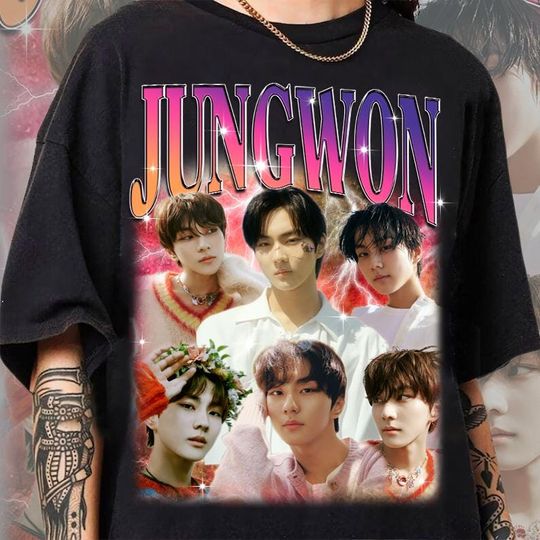 Sunno Your Own Bootleg Kpop Shirt, Enhypen Retro Photo 90s Idea Here Kpop Tee, Walk The Line World Tour 2025