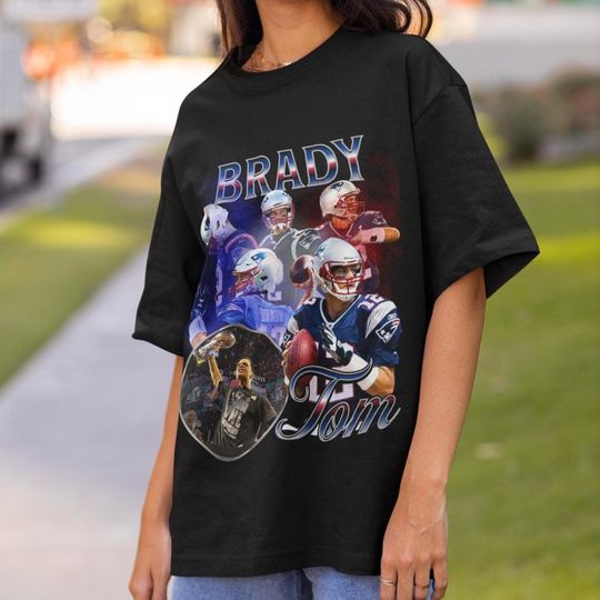 Tom Brady football Patriots Vintage 90s Graphic Style New England Patriots Shirt Unisex T-Shirt Limited Edition Sport Tee Football