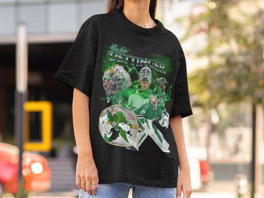 Jake Oettingir Stars Shirt Vintage 90s Dallas Stars NHL Hockey Design Retro Bootleg Gift Classic Graphic Tee Unisex T-Shirt Limited Edition
