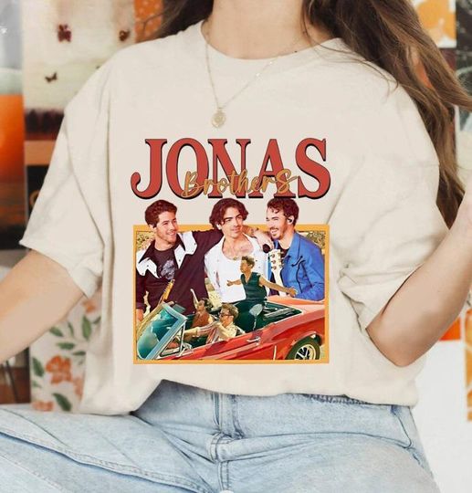 Jonas Brothers Reunion Tee, Vintage Inspired Band Shirt, Tour Fan Graphic Top