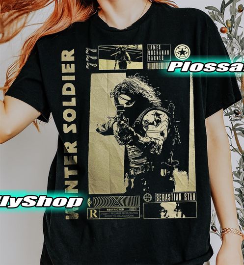 Vintage Winter Soldier T Shirt, BUCKYY Bn Barnes Vintage Shirt, BUCKYY Bn Barnes Retro 90s Tshirt, BUCKYY Bn Barnes Bootleg Tee, The Winter Soldier 1917