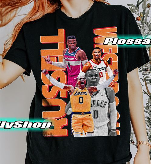 Limited Russel Westbrook Shirt, Vintage Russel Westbrook Basketball Fan Tee Graphic Y2K T-shirt,Gift For Woman and Man Unisex T-Shirt