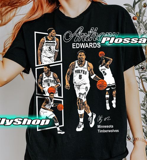 Discover Limited Anthony Edwards Shirt, Vintage Basketball Ant-Man Fan Tee Graphic Y2K T-shirt, Gift For Woman and Man Unisex T-Shirt