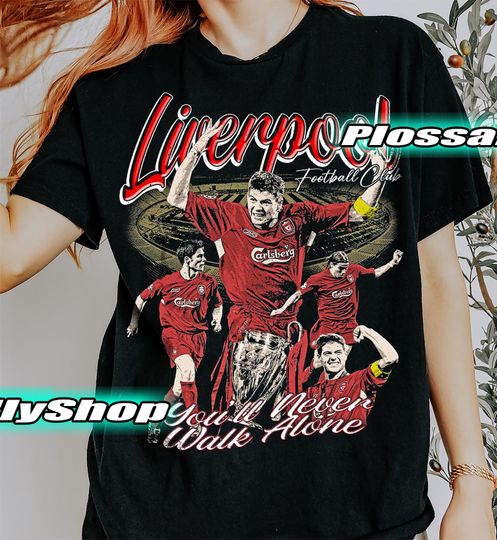Discover Limited Liverpool Champions Shirt,Vintage Liverpool You'll Never Walk Alone FanTee Graphic Y2K T-shirt,Gift For Woman and Man Unisex T-Shirt