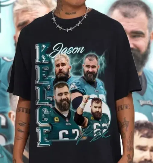 Discover Vintage 90s Jason Kelce T-Shirt Unisex Player Fans Gift