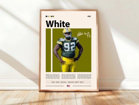 Discover Reggie White Poster, Green Bay Print, football Poster, Sports Poster, Football Poster, football Wall Art, Sports Bedroom Posters