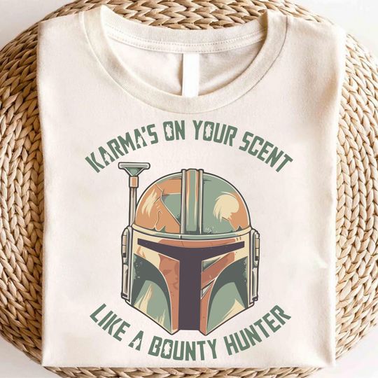 Discover Bounty Hunter Shirt, Retro Sci-Fi Helmet Tee, Space Warrior Tee